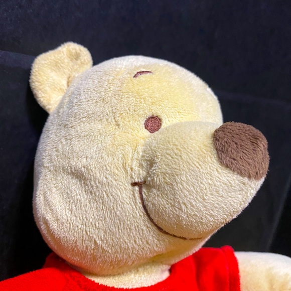 DISNEY BABIES WINNIE THE POOH PASTEL PLUSH RATTLES & EARS CRINKLE 12” - Picture 4 of 13